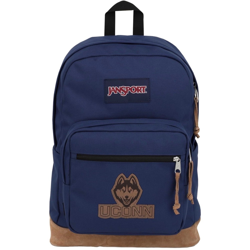 JanSport UConn Connecticut Huskies Right Pack Laptop Backpack Navy Blue NEW